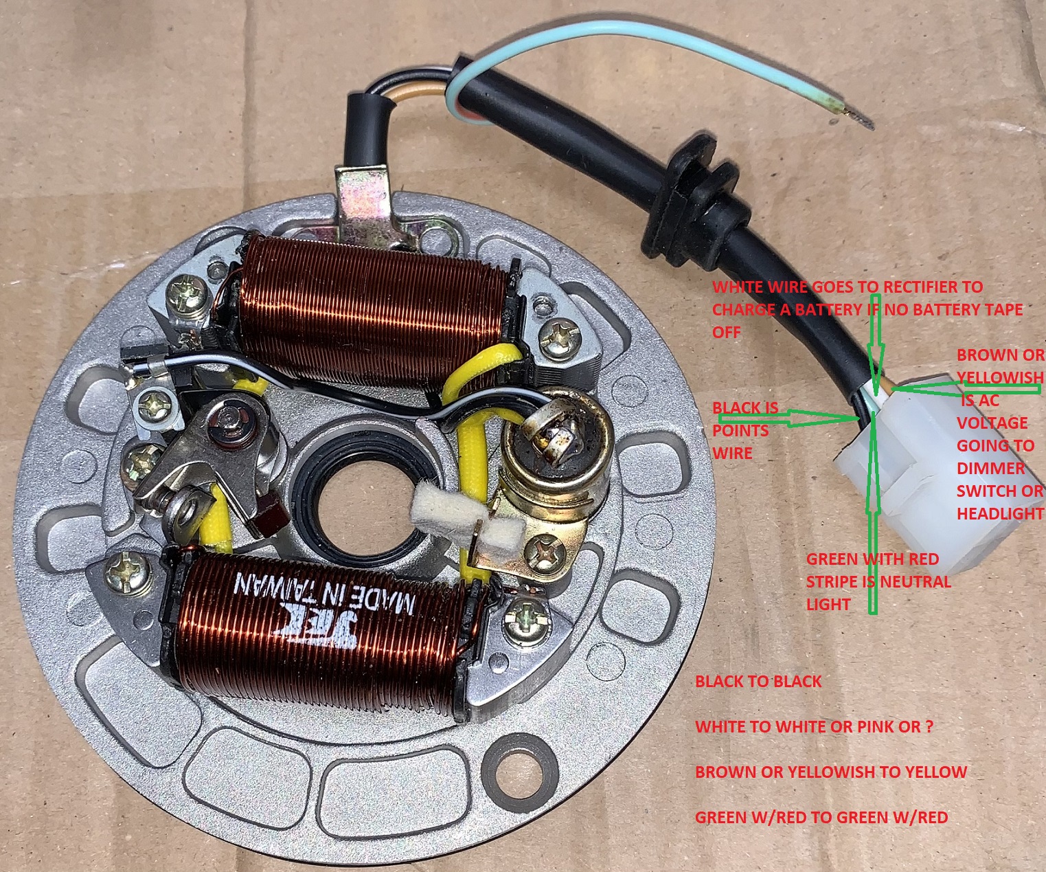  e NEW!! CT70H CT70HK1 SL70 XL70 ALTERNATOR SET STATOR AND FLYWHEEL