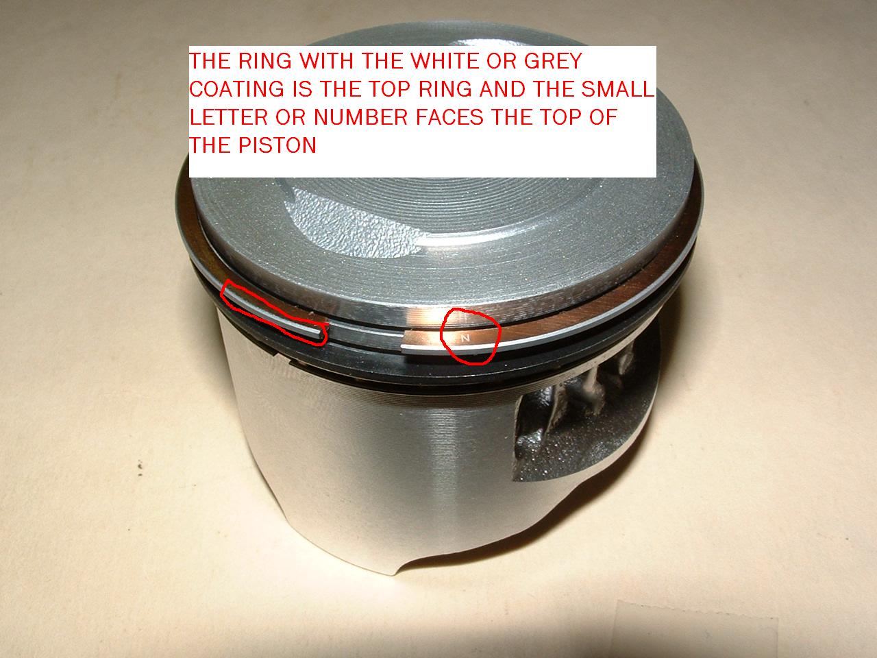  HOW TO PUT RINGS ON THE PISTON LK