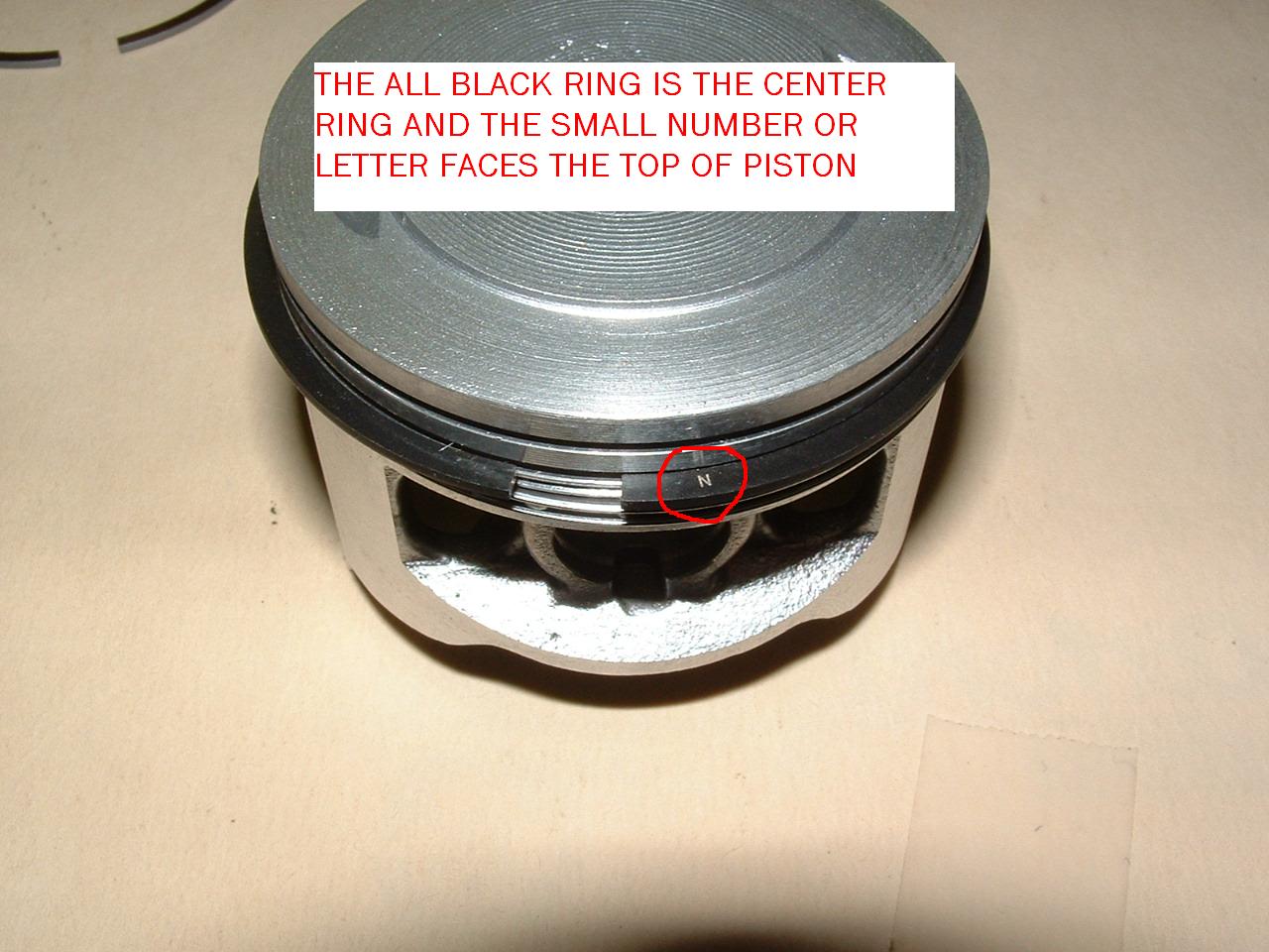  HOW TO PUT RINGS ON THE PISTON LK
