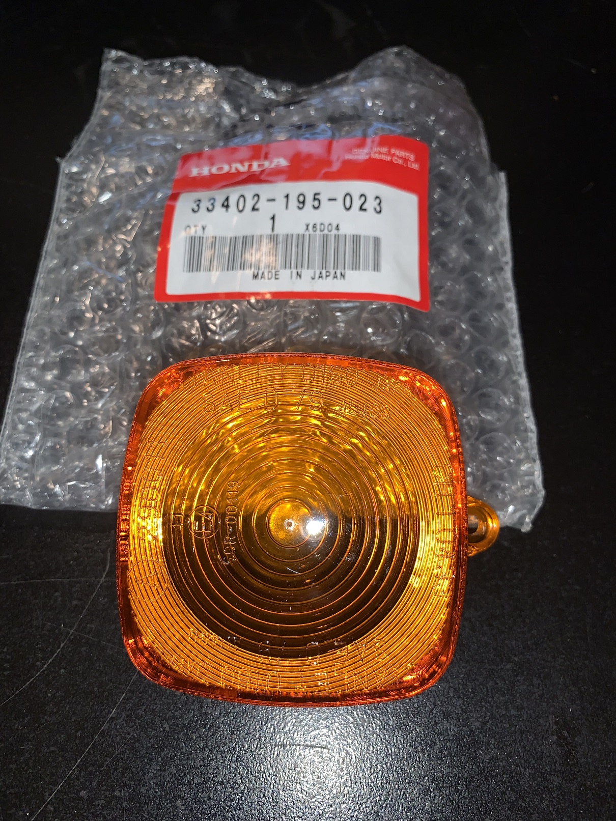 NO LONGER AVAILABLE FROM DRATV *TURN SIGNAL LENS STANLEY FITS CT70 CT110 C70 33402195023 7