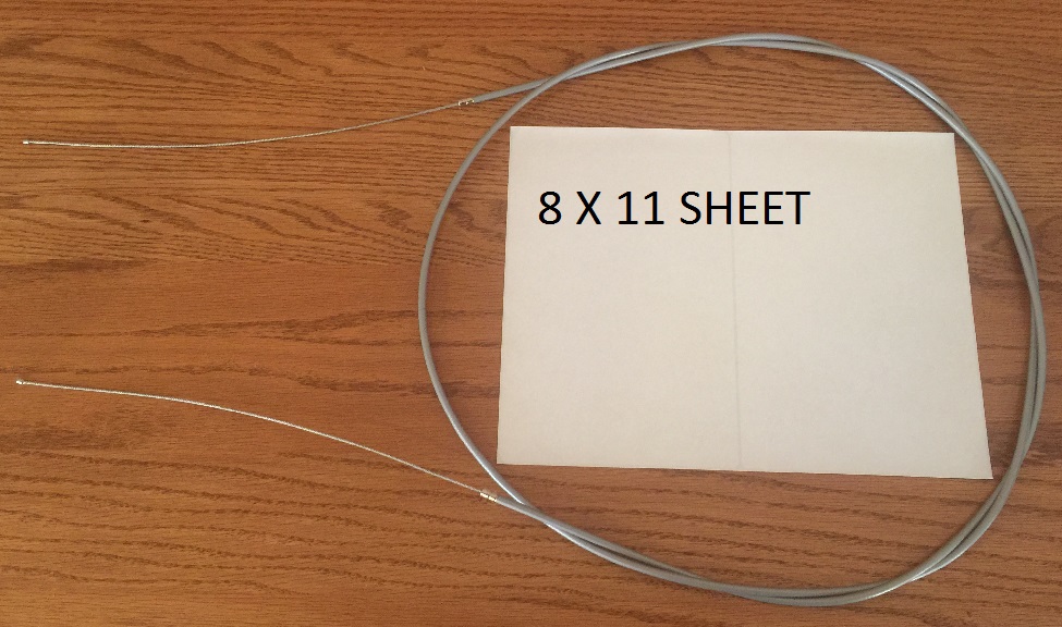  CUSTOM BUILD UNIVERSAL THROTTLE CABLE 6.5 FOOT OUTER 8.5 FOOT INNER