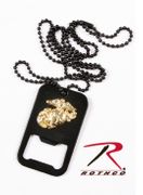 BLACK USMC G&A DOG TAG BOTTLE OPENER W/CHAIN