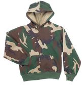 KIDS CAMO PULL OVER SWEAT SHIRT
