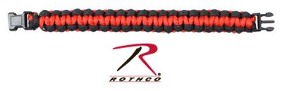 PARACORD BRACELET - RED AND BLACK