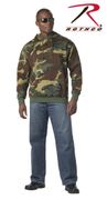 Pullover Hooded Sweatshirt- Woodland Camo