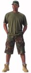 WOODLAND ZIPPER FLY EXTRA LONG FATIGUE SHORTS