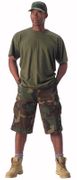 ZIPPER FLY EXTRA LONG FATIGUE SHORTS