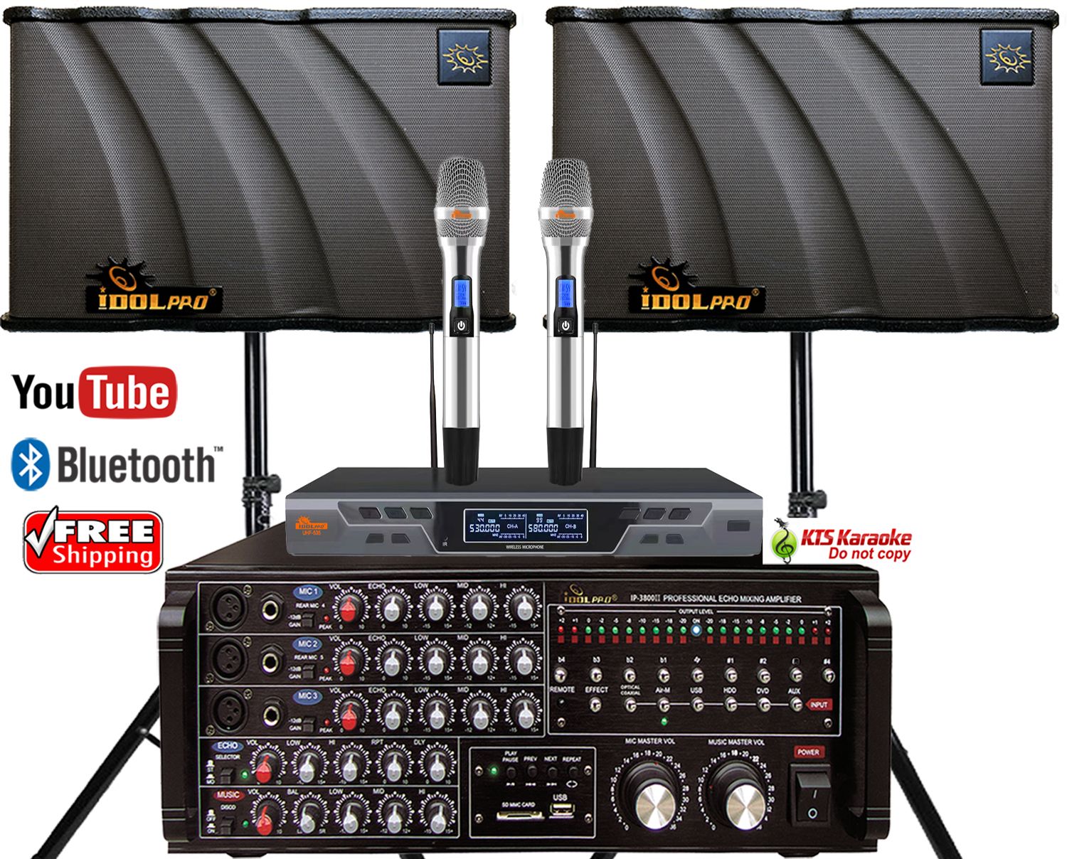 "ASM8" IDOLpro 1300W Mixing Amplifier With HDMI/Recording/USB/Bluetooth