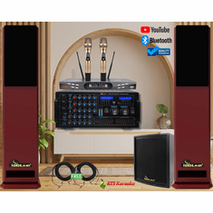 <font color=" blue">"ASM15" </font>IDOlmain Bluetooth Mixing Amplifier 6000W With Dual Super Bass 12" Speakers and Dual Luxury Wireless Microphones Home Karaoke System <sup><font color=" RED">Free gifts</font></B> </b></font></sup>