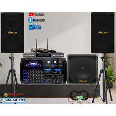 <font color=" blue">"ASM17" </font>IDOLmain 8000W High-End Karaoke System With Digital Optical Built-In 1800W Loud Speakers, Dual Wireless Microphones And 1500W Subwoofer  <sup> <font color=" red">Free Gifts</font> </sup> 