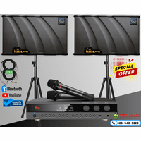 <font color=" blue">"ASM26" </font>IDOlpro 4000W Digital Karaoke System With No Feedback & Noise Cancellation Mixing Amplifier, Dual Wireless Microphones, and 1000W Speakers &Stands <sup> <font color=" RED">Best Deal</font></font></sup>