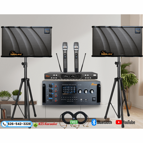 <font color=" blue">"ASM29"</font> 1000W 3 Ways Speakers Plus 5000W Digital Mixing Amplifier And Dual Wireless Microphone With Bluetooth, Optical, HDMI Home Karaoke System<sup><font color=" red"> Free Gifts </font></sup> 