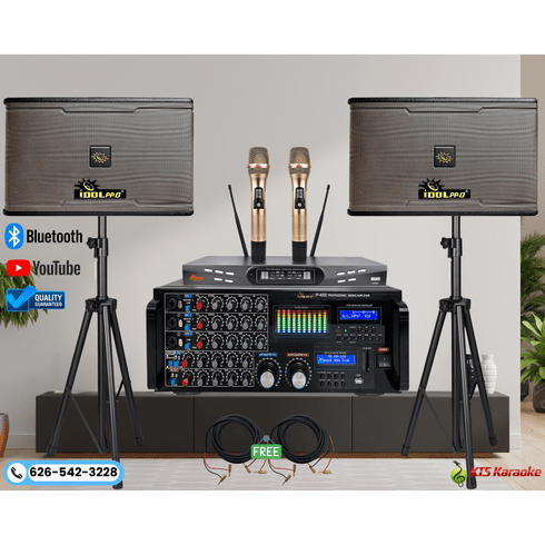 <font color=" blue">"ASM30" </font>3000W Karaoke Mixing Amplifier With Recording plus Dual 10" 1200W Speakers And Dual Wireless Microphones With Vocal Support   <sup> <font color=" red" >Best Seller </font></sup> 