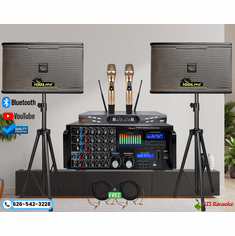 <font color=" blue">"ASM30" </font>3000W Karaoke Mixing Amplifier With Recording plus Dual 10" 1200W Speakers And Dual Wireless Microphones With Vocal Support   <sup> <font color=" red" >Best Seller </font></sup> 