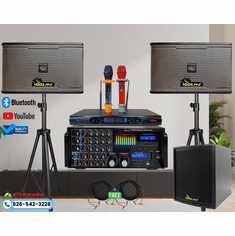 <font color=" blue">"ASM33" </font>1200W Speaker with 3000W Bluetooth Mixing Amplifier Plus Dual Wireless Microphones And 1000W Subwoofer Karaoke System <sup> <font color=" RED">Free gifts</font></font></sup>