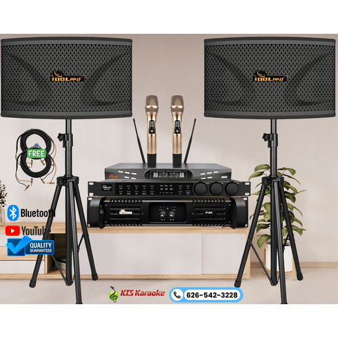 <font color=" blue">"ASM4" </font>IDOLpro 2400W Superior Karaoke System With Dual 2400W Speakers With Bass Booster, Dual Wireless Microphone, Power Amplifier And Digital Mixer <sup><font color=" red"> Free gifts</font></sup> 