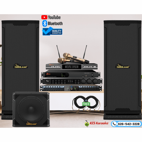 <font color=" blue">"ASM47"</font> High-Tech Digital 6000W Home Karaoke System With Power Amplifier, Digital Mixer, Floor Standing Speakers, Subwoofer and Dual Wireless Microphones <sup><font color=" red">Free Gifts</font></sup>