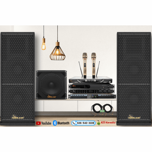 <font color=" blue">"ASM47"</font> High-Tech Digital 6000W Home Karaoke System With Power Amplifier, Digital Mixer, Floor Standing Speakers, Subwoofer and Dual Wireless Microphones <sup><font color=" red">Free Gifts</font></sup>