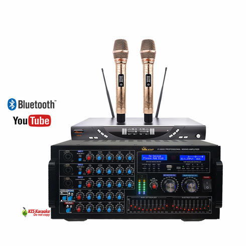 <font color=" blue">"COMBO12" </font>IDOLmain IP-5900II 6000W Professional Digital Karaoke Mixing Amplifier With UHF-X3 Dual Wireless Microphones Karaoke Combo <font color=" red">Free Gifts</font>
