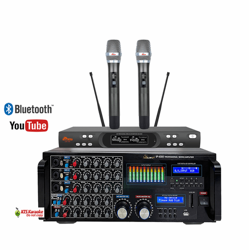 <font color=" blue">"COMBO2" </font>IDOLpro IP-4000 3000W Mixing Amplifier With UHF-308 Professional Intelligent Dual Wireless Microphone System Karaoke Combo <sup><font color=" red">Best Seller</font>  </sup>