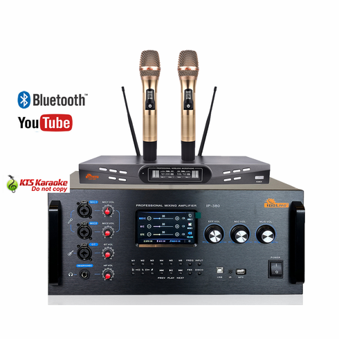 <font color=" blue">"COMBO21" </font>IDOLpro 5000W DSP Sound Processor Mixing Amplifier IP-380 And a Pair of Wireless Microphones UHF-630 Karaoke Combo <font color=" red">Free Gifts</font> 