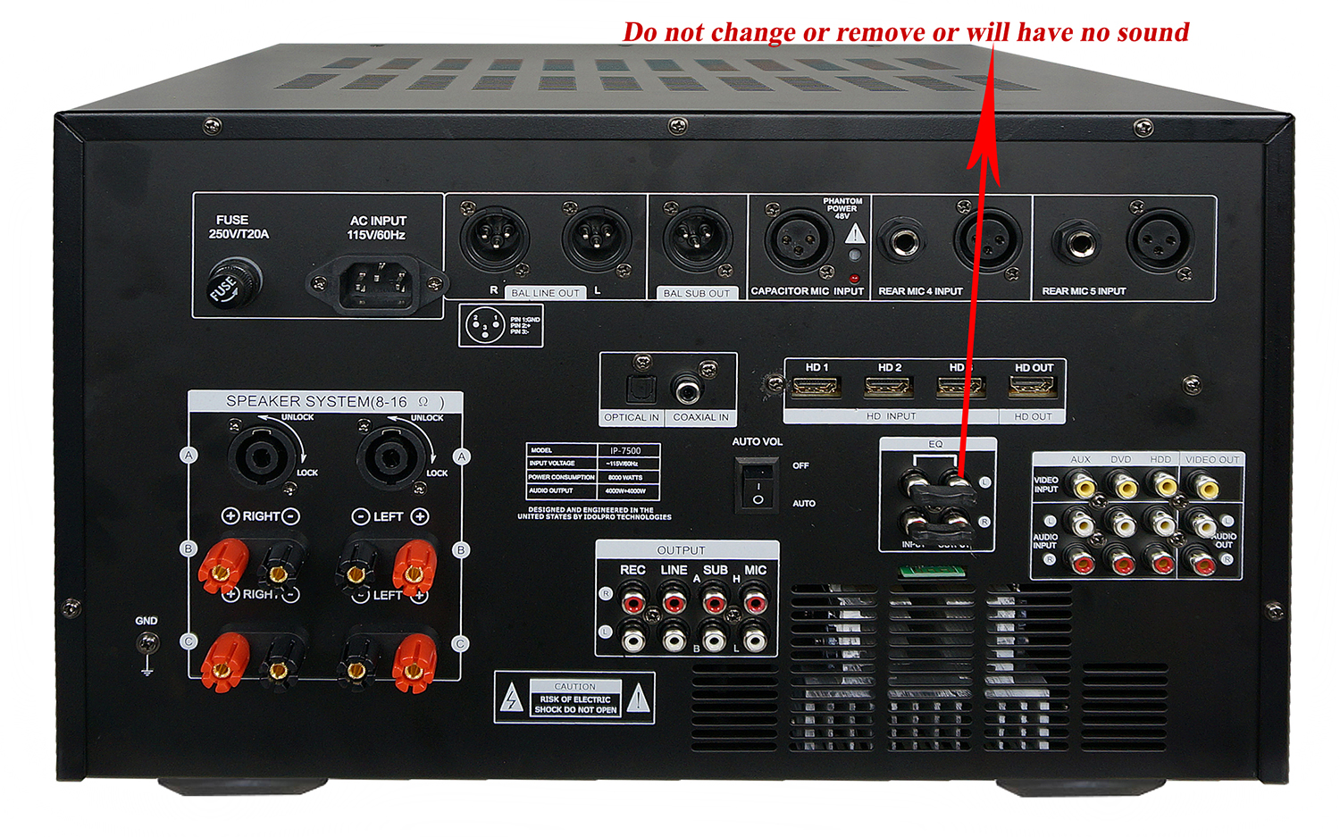 IDOLmain IP7500 8000W Max Output Professional Digital Console Mixing