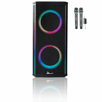 IDOlmain IPS-DJ10 Portable Powerful Bluetooth Rechargeable Party Speaker With DSP, Reverb, Livestreaming, Recording Optical | ARC Input Dual Wireless Microphone 