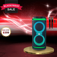 IDOLmain IPS-DJ12 Immersive Sound Light Weight Party Bluetooth Karaoke Speaker With Dual Wireless Microphones  <sup><B><font color=" red">BLACK FRIDAY SALE</font></sup></B> 