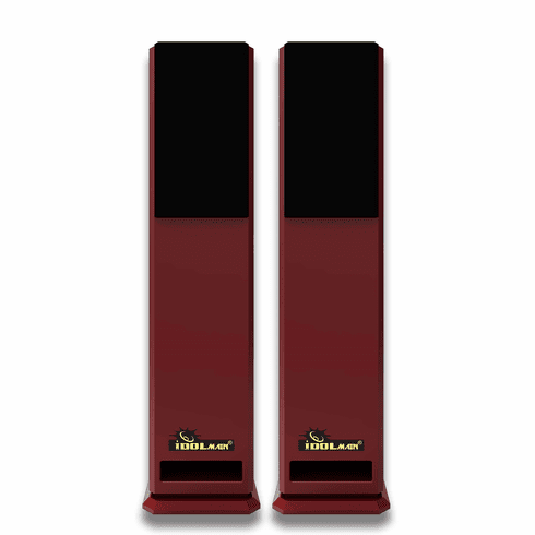 IDOLmain IPS-T2B Red Professional Premium Quality Piano High Gloss Finished Floor Standing Loudspeakers<font color=" red"><b>Opened Box - Local Pick-up Only</b></font>