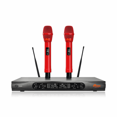 IDOLmain UHF-X1R Professional Performance With Anti Feedback, Ultra Low Distortion, Digital Pilot Technology Dual Wireless Microphone System