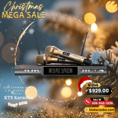 IDOLmain UHF-X2D Golden Dragons Engraved with Dependable Performance and Professional Graded Wireless Microphones  <B> <sup><font color=" red ">MEGA SALE</b></font></sup>