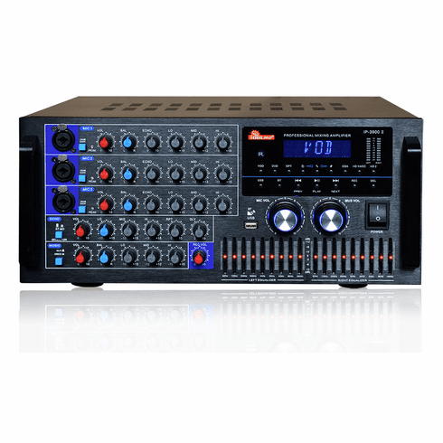 IDOLpro IP-3900II 3000W Mixing Amplifier Mixing Amplifier with Built-in Equalizer, Bluetooth, HDMI ARC, Optical Input, Recording  