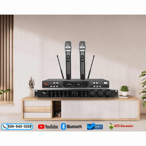 <font color=" blue">MIXCOMBO1</font> IDOlpro DSP-A20: Digital Signal Processor Multi Functions Karaoke Processor Mixer And UHF-308: Budget-Friendly Dual Karaoke Wireless Microphones