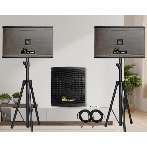 <font color=" blue">"SS1" </font>IDOLpro 1200W IPS-700 Speakers Plus 1200W 12" Subwoofer Karaoke Combo