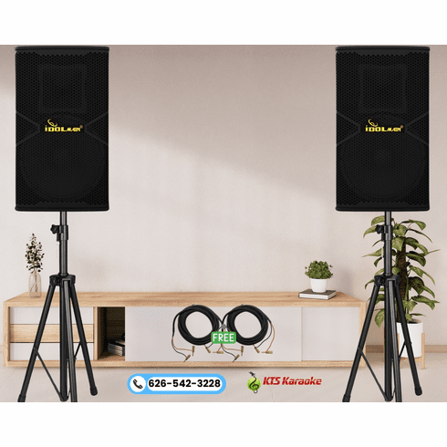 <font color=" blue">"SST6"</font> IDOLMAIN IPS-P18 1800W Professional Deep Bass And Clarity Karaoke Loudspeaker With Stands (Pair)   <font color=" RED">Free cables</font></B> </b></font>