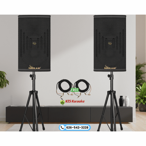 <font color=" blue">"SST8"</font>  Idolmain IPS-KP12 4000W Professional Premium Vocalist Loudspeakers With Stands (Pair) <font color=" RED">Free cables</font></B> </b></font>