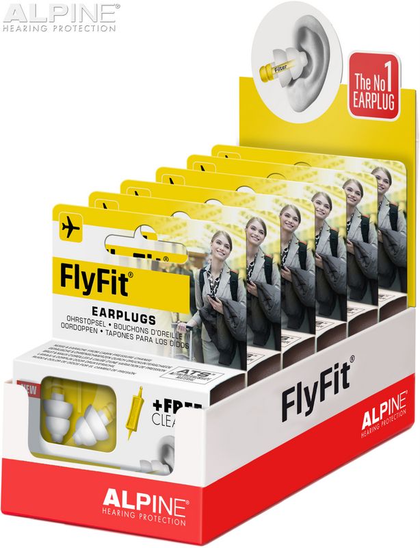 Alpine FlyFit Flying Ear Plugs (NRR 11)