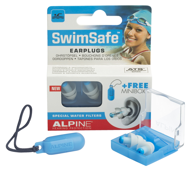 Alpine SwimSafe Premium Swimming Ear Plugs (NRR 8) Surfing Ear Plugs