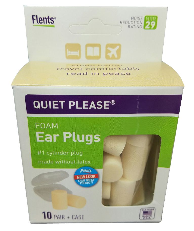Flents Quiet! Please PVC Foam Ear Plugs (NRR 29) (10 Pairs) Consumer