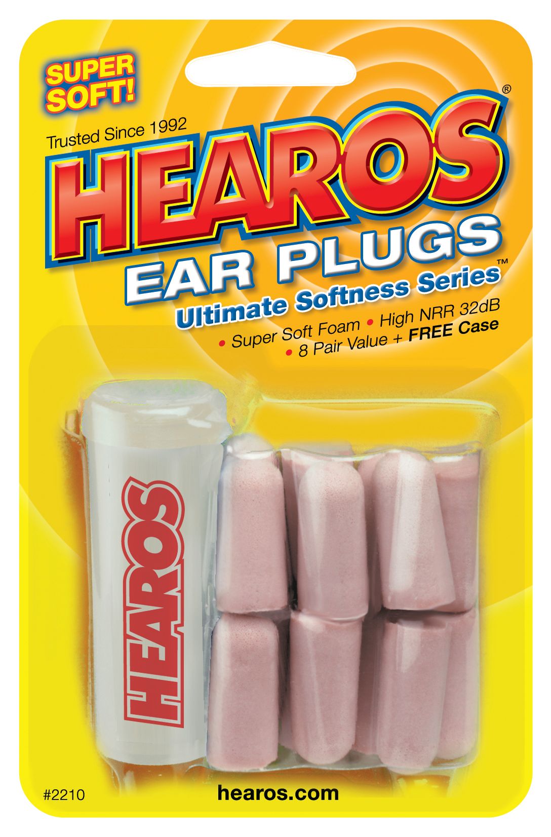 Hearos 2210 Original Ultimate Softness UF Foam Ear Plugs (NRR 32) (8