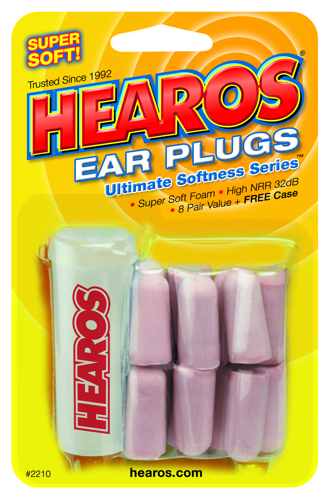Hearos 2210 Original Ultimate Softness UF Foam Ear Plugs (NRR 32) (8