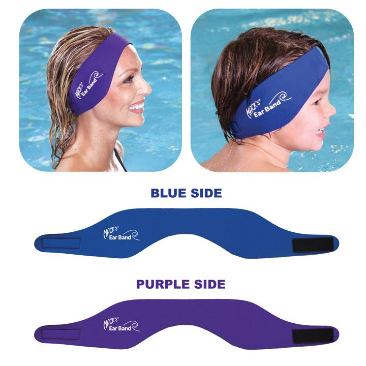 Mack's Ear Band Swimming Headband Swimming Ear Plugs