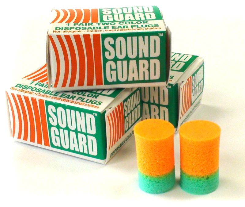 New Dynamics Sound Guard TwoColor PVC Foam Ear Plugs (NRR 29) (Box of