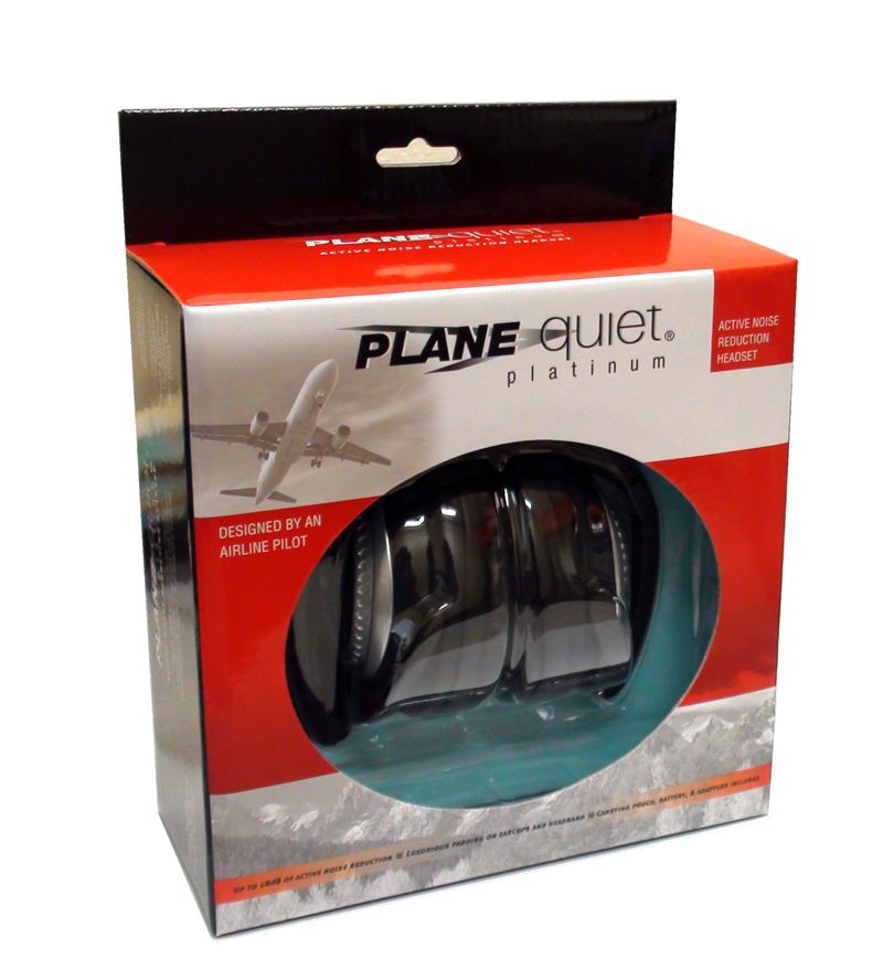 Plane Quiet® Platinum Active Noise Canceling Stereo Headphones