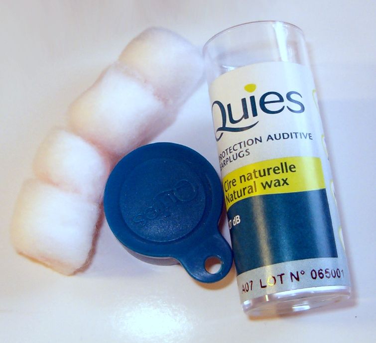 Quies Boules Wax Ear Plugs (Tube of 2 Pairs) Moldable Wax Ear Plugs