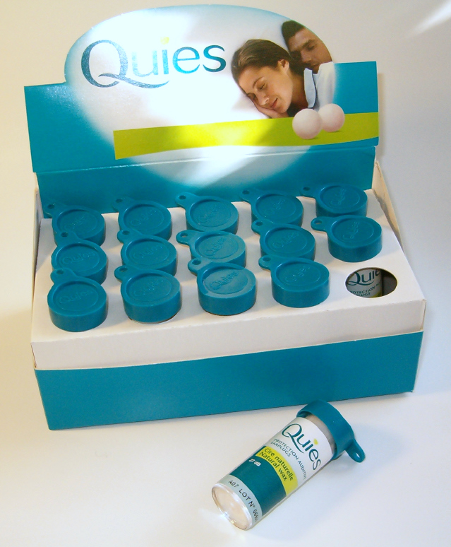 Quies Boules Wax Ear Plugs (Tube of 2 Pairs) Moldable Wax Ear Plugs