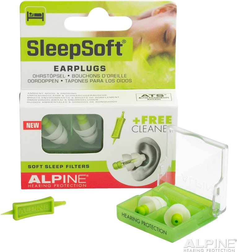 Alpine SleepSoft Reusable Sleeping Ear Plugs Sleeping Ear Plugs