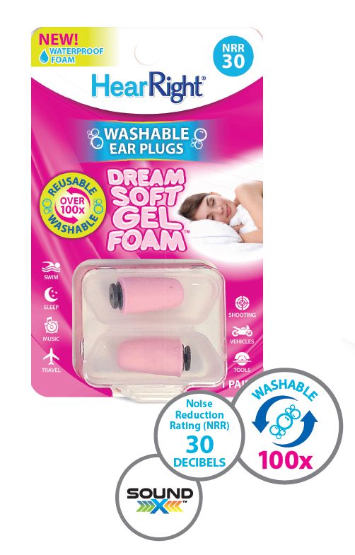 Splintek HearRight Dream Soft GelFoam Ear Plugs (NRR 23)