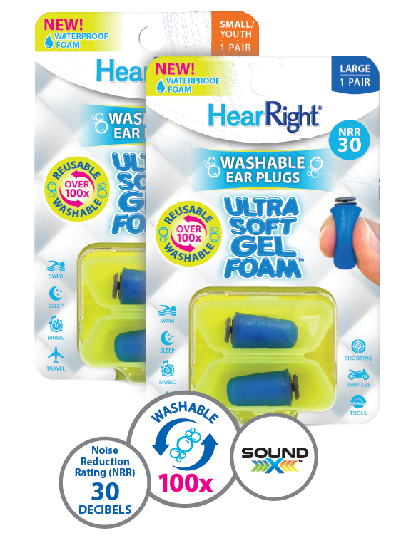 Splintek HearRight Ultra Soft Gel Foam Ear Plugs (NRR 23) Consumer