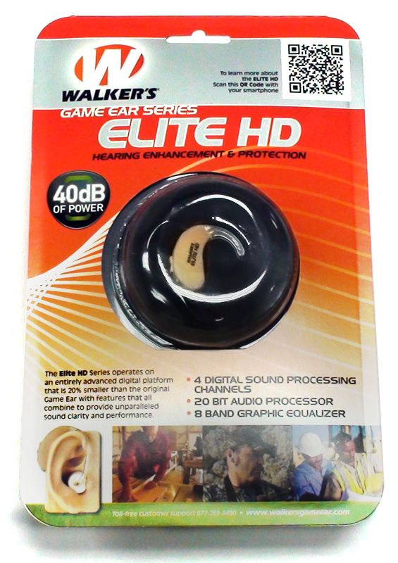 Walker's 3166 WGEXGE1B Digital HD Elite Hunting Hearing Aid with Noise
